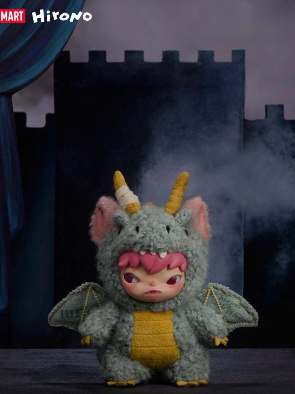 POP MART Hirono – “The Wingless Follower” Mist Walker Series;  Card Confirmed.
